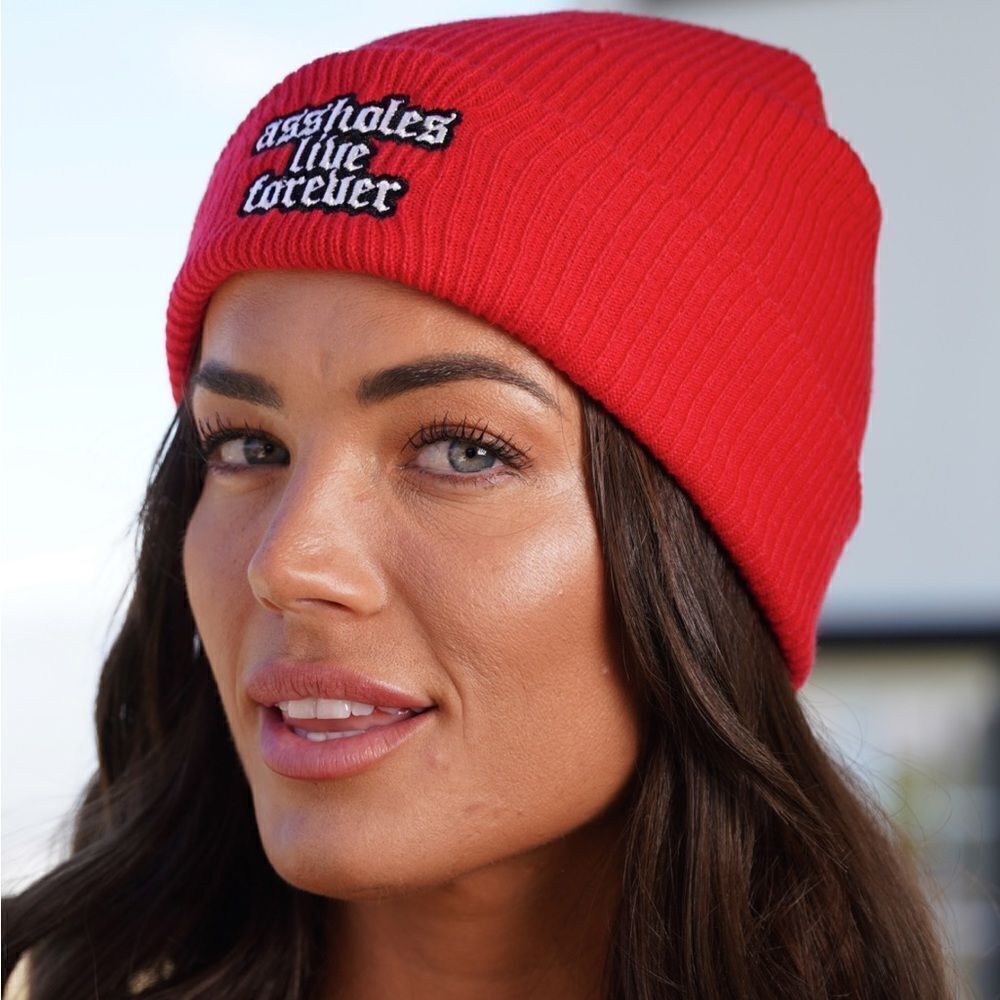 Assholes live forever beanie OS (6035) NEW